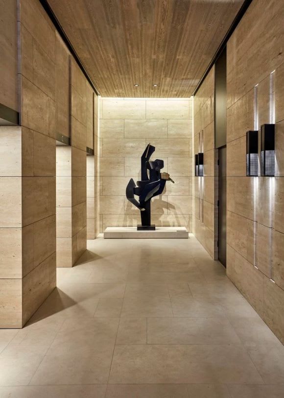 The tower's foyer 35 Spring Street becomes one of Melbourne's premier apartment developments