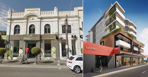 What is and what could be. Images: Google Earth & Interlandi Mantesso Architects Two residential projects seek their spot on Hawthorn's Burwood Road