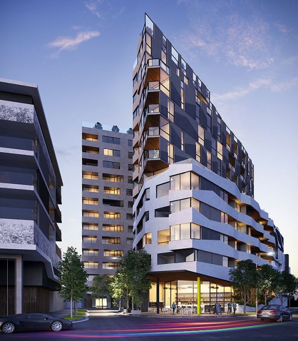 A JAM Architects scheme for Donald Street Where Footscray's future 8,000 apartments will be located
