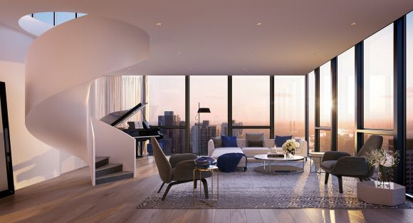 A rendered apartment within Paragon Tower. Image: Beulah International Beulah International lifts the bar for luxury apartment living in South Yarra