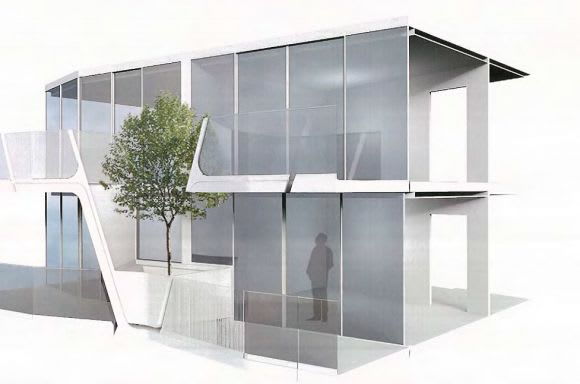 Deep rooted trees are proposed across the facade. Planning image: XO Projects XO Projects' first database entry makes for a sleek Alphington addition