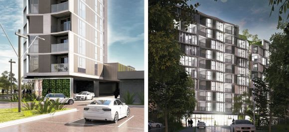 Rothelowman's generated renderings for 1 Comben Drive. Burbank advances plans for Werribee's Riverbend site