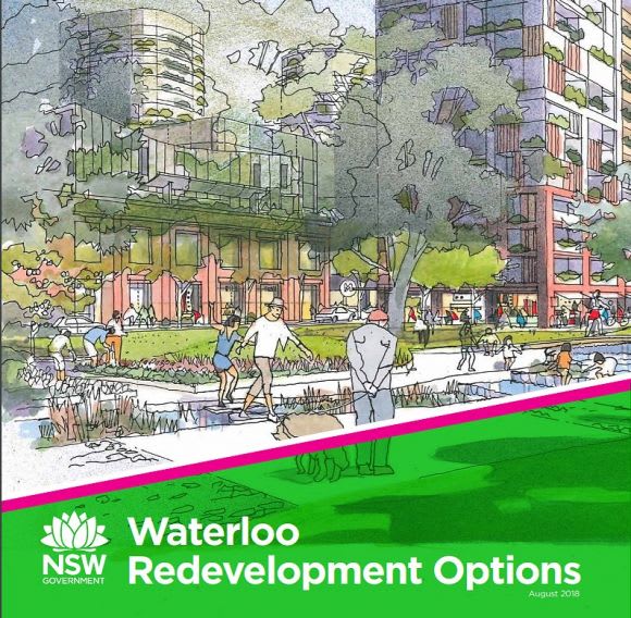 Waterloo Redevelopment Options is available for public comment. Image: Communities Plus UTA lauds Waterloo's proposed urban renewal as a benchmark for Sydney