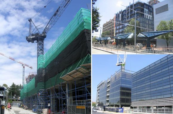 Brookes Gillsepie House, Monash Caulfield and Swinburne's Hawthorn expansion Melbourne under construction in 2005