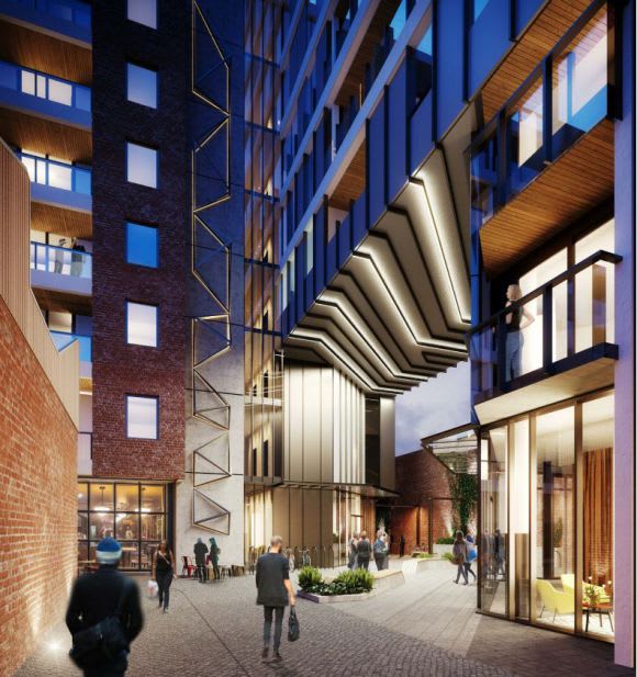 Inhabit Design have included a public thoroughfare within their project Further Fishermans Bend projects revealed