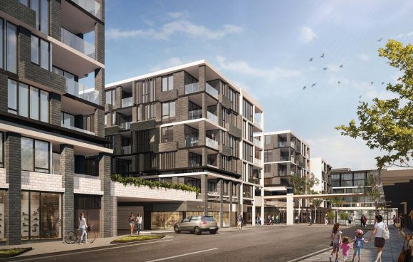 Render from inside the centre. Planning image: Plus Architecture Stockland pushes for The Pines to include retirement apartments