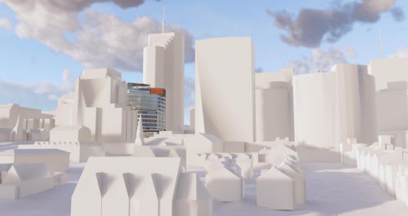 73 Miller Street in situ. Planning image: Fitzpatrick + Partners North Sydney's commercial market expands further with a Miller Street refub planned