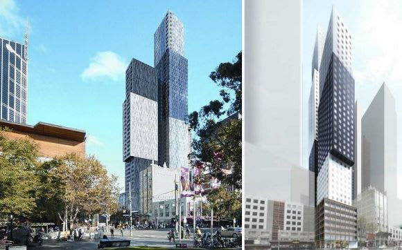 A comparison of old and new. Images courtesy JCB and DCM Melbourne City Council set the planning tone for 2016
