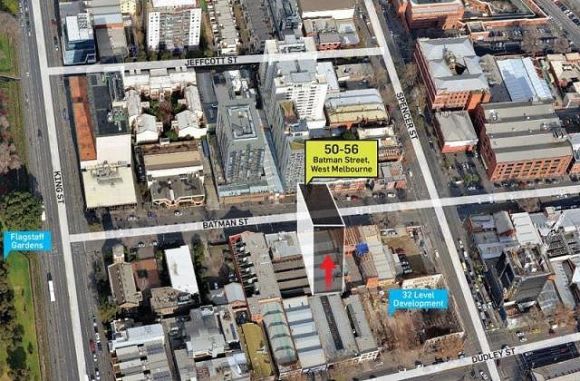Site in context. Image: Fitzroys Marriott International scopes a new West Melbourne address