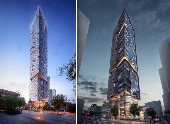 Probables and possibles. 8 Phillip Street alongside a scheme for 87 Church Street The Meriton juggernaut adds to Parramatta's population surge