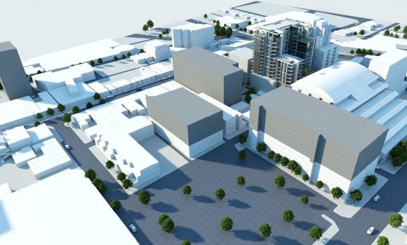 Artist's impression of the sceme in context. Planning image: Buchan Group Giancorp refine their Moonee Ponds intentions