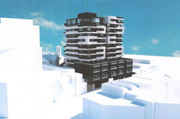 Aerial rendered perspective. Planning image: Ewert Leaf Steller seeks a new Elsternwick high point
