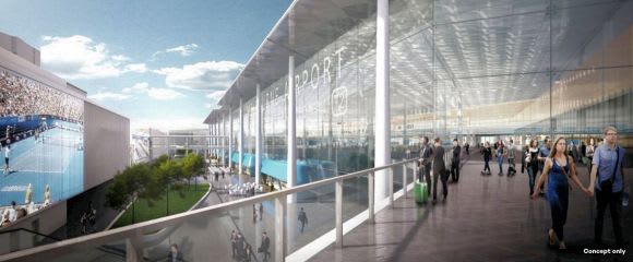 Artist's impression of the overhauled T2. Image: APAC Limited Melbourne Airport gears up for expansion, but no international terminal upgrade in sight