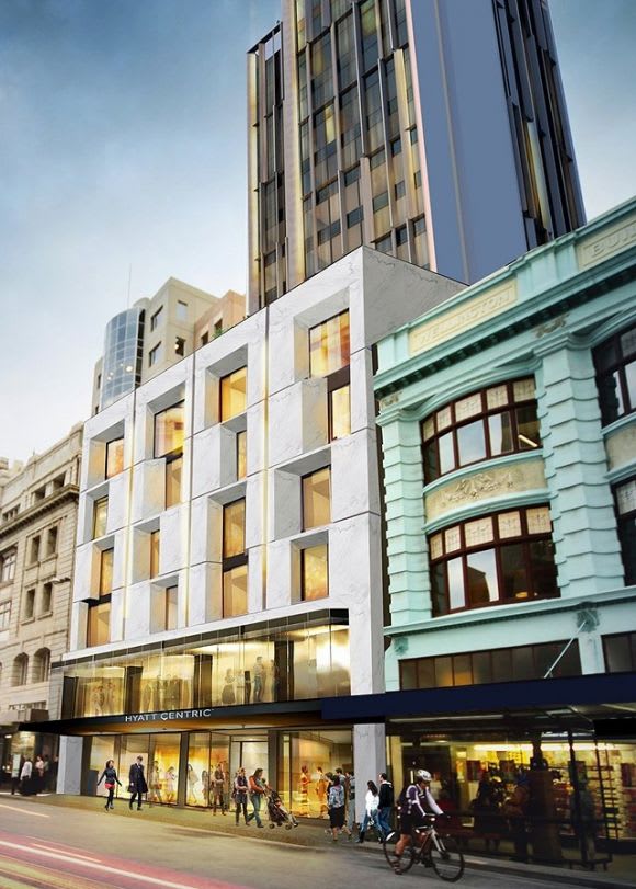 Hobart's Hyatt Centric. Image: Hotel Management Little Projects lands Hyatt Centric for Downie Street