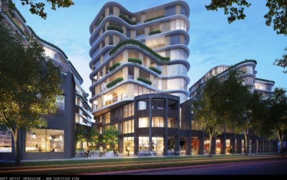 Queens Parade perspective. Planning image: Cox Architecture Gurner adds weight to Fitzroy North's emerging high-density precinct