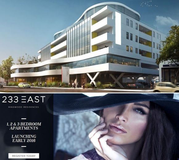 Quest Ringwood and marketing material for 233 East Ringwood apartment living looks set to boom