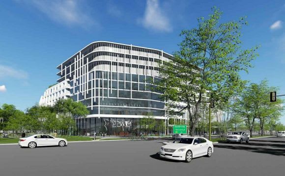 Rendered perspective. Planning image: Marchese Partners Mount Waverley earmarked for a ‘multi-age precinct' development