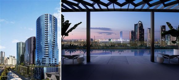 FIFTEEN85 perspectives. Image: CES Gladstone FIFTEEN85 is Fishermans Bend's first major launch of 2018