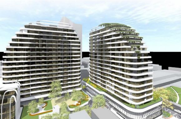Golden Age's latest Box Hill project. Planning image: DKO Architecture Box Hill bubbles along with multiple new towers at planning