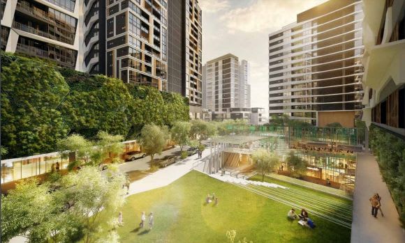 The development as envisaged upon completion. Planning image: DBI Brisbane's South City Square changes composition