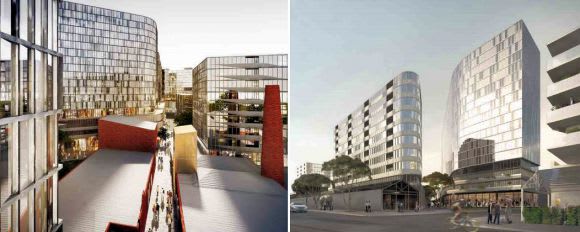 Old and new structures as envisaged by Elenberg Fraser R&F Properties advance plans for Kinnears Footscray redevelopment