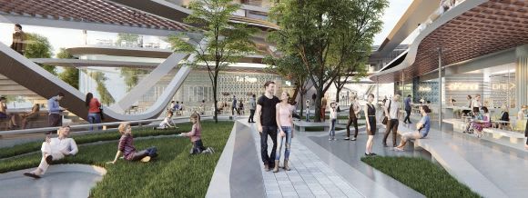 The Glen's proposed Square and Pavilion. Planning image: NH Architecture The Glen redevelopment grows further with more apartments approved