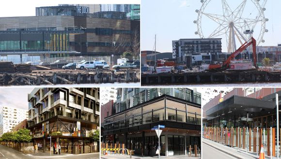 Community Hub, promenade works and Merchant Street. Render courtesy Lend Lease Now and then: Victoria Harbour during 2015 and 2005
