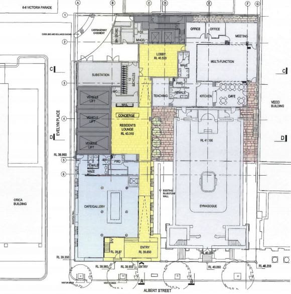 The proposed ground floor layout. Image © DCM Is this Melbourne's most exclusive and expensive apartment development?