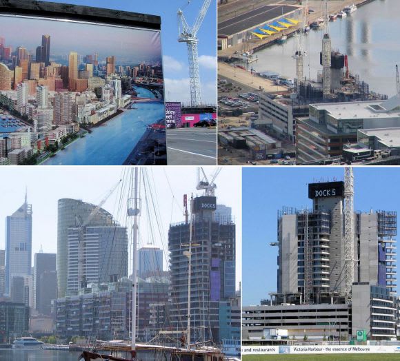 Dock 5 on the rise Now and then: Victoria Harbour during 2015 and 2005