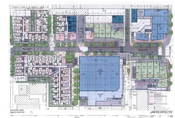 Current ground floor layout. Image courtesy JAM Architects East Brunswick Village a step closer to reality