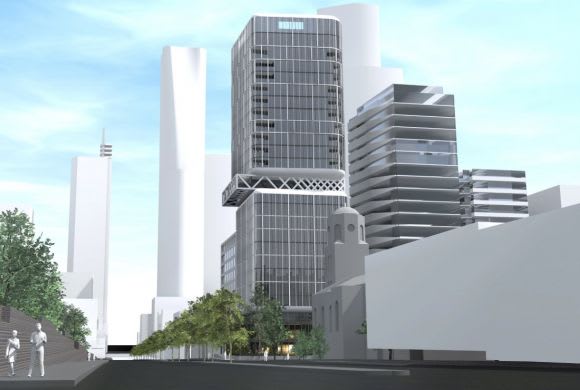 The rejected design. Image: Plus Architecture Five Melbourne towers at planning to watch out for