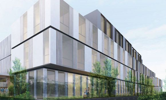7-9 Hawthorn Road, Caulfield North. Image © Bates Smart Vertical aged care in action