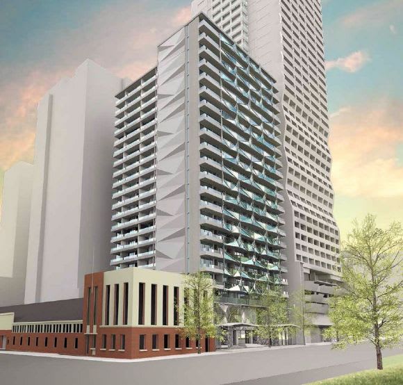 Fender Katsalidis' impression of 360 William Street. Ubertas pounces upon two Melbourne markets in high demand
