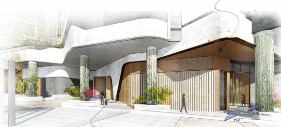 Ground level plan. Image: Plus Architecture Plus Architecture lands at Brisbane's West Village