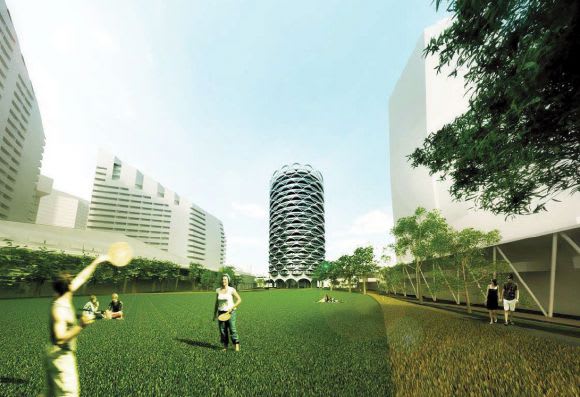 Expected view from Central Park. Image courtesy MCR MAB Corporation's Lot C edging closer to reality