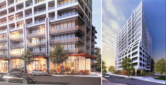 A comparison of old and new. Images courtesy Caydon and Plus Architecture Moonee Ponds in the market for some high-rise activity