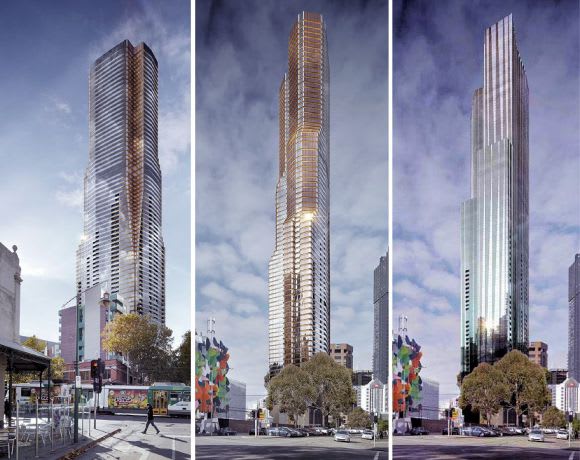 Images depicting the initial and revised schemes. Images © Elenberg Fraser City of Melbourne grapples with CEL's 156-172 Victoria Street