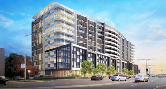 The superseded design. Image courtesy Peddle Thorp Nest the latest at Doncaster Hill