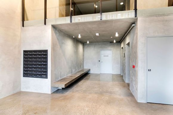 Green Edge's pared back foyer John Armsby discusses the merits of Richmond's award-winning Green Edge apartment development