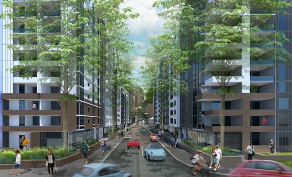 Northumberland Street perspective. Planning image: Arc Architects LFD Developments plans an Auburn apartment enclave