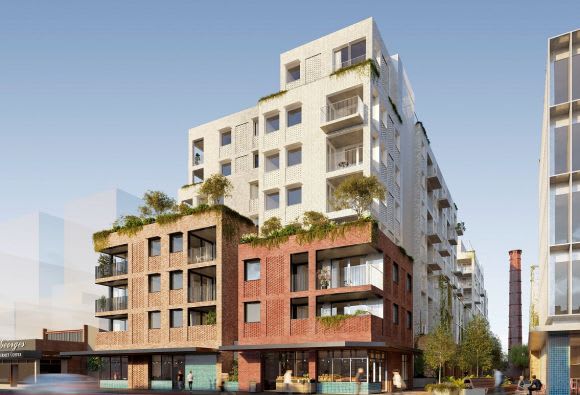 Typical Fieldwork finishes on show. Image: Fieldwork Architects Urban regeneration grips Brunswick's massive Licorice Factory site