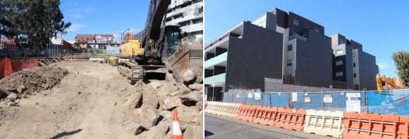 Hendrix and 8 Breese are in the early stages of construction Anstey Precinct's premier development site offered for sale