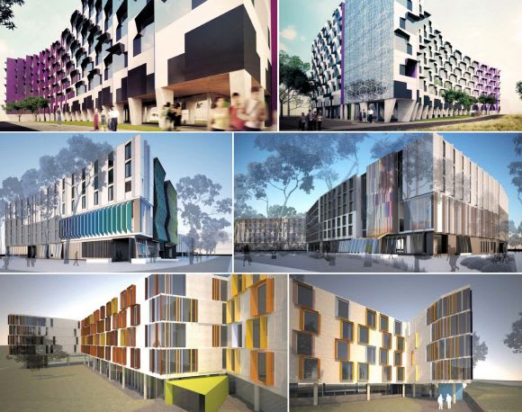 Images courtesy Monash Residential Services Monash University Clayton's design and construction boom