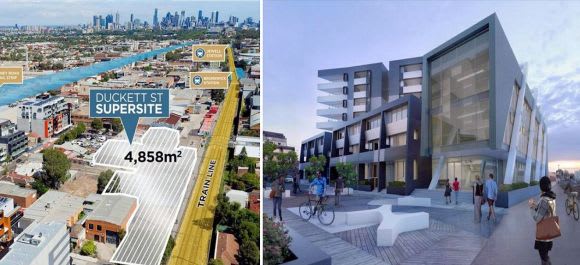 Duckett Street merging with the Upfield Bike Path. Image: Colliers Anstey Precinct's premier development site offered for sale