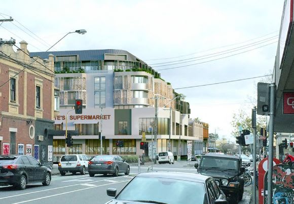 The St Georges Road outlook is set for change. Planning image: Peddle Thorp Piedimonte joins the development movement