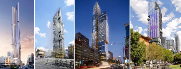Side by side and set for reshape the La Trobe Street landscape Northern lights: the incredible rate of change in Melbourne's northern CBD