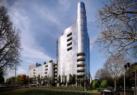 Artist's perspective of The Muse Devitt takes aim at the pinnacle of Melbourne's luxury apartment market