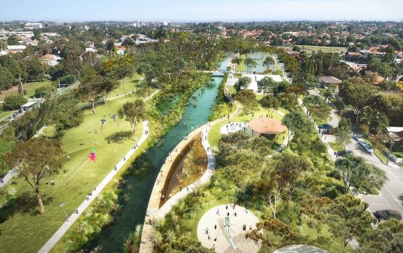 Hawthorn Canal Precinct. Image: GreenWay Master Plan Sydney's GreenWay Draft Master Plan open for public comment