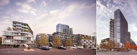 Renders of Rothe Lowman's proposed West Melbourne scheme Public permeability and the Tip Top Brunswick East development