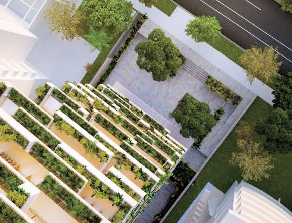 596 St Kilda Road. Planning image: Bates Smart Multiple towers given the green light within Port Phillip